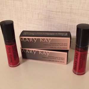 TWO Rockin’ Red Mary Kay Lip Gloss NIB